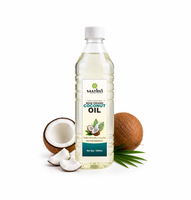 Wood pressed Coconut oil image