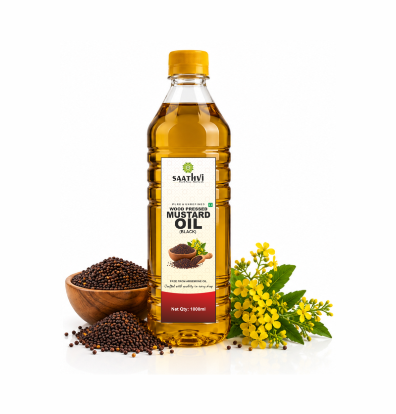 Wood Pressed Black Mustard Oil Image