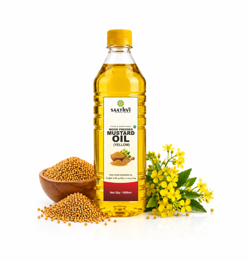 Wood Pressed Yellow Mustard Oil image