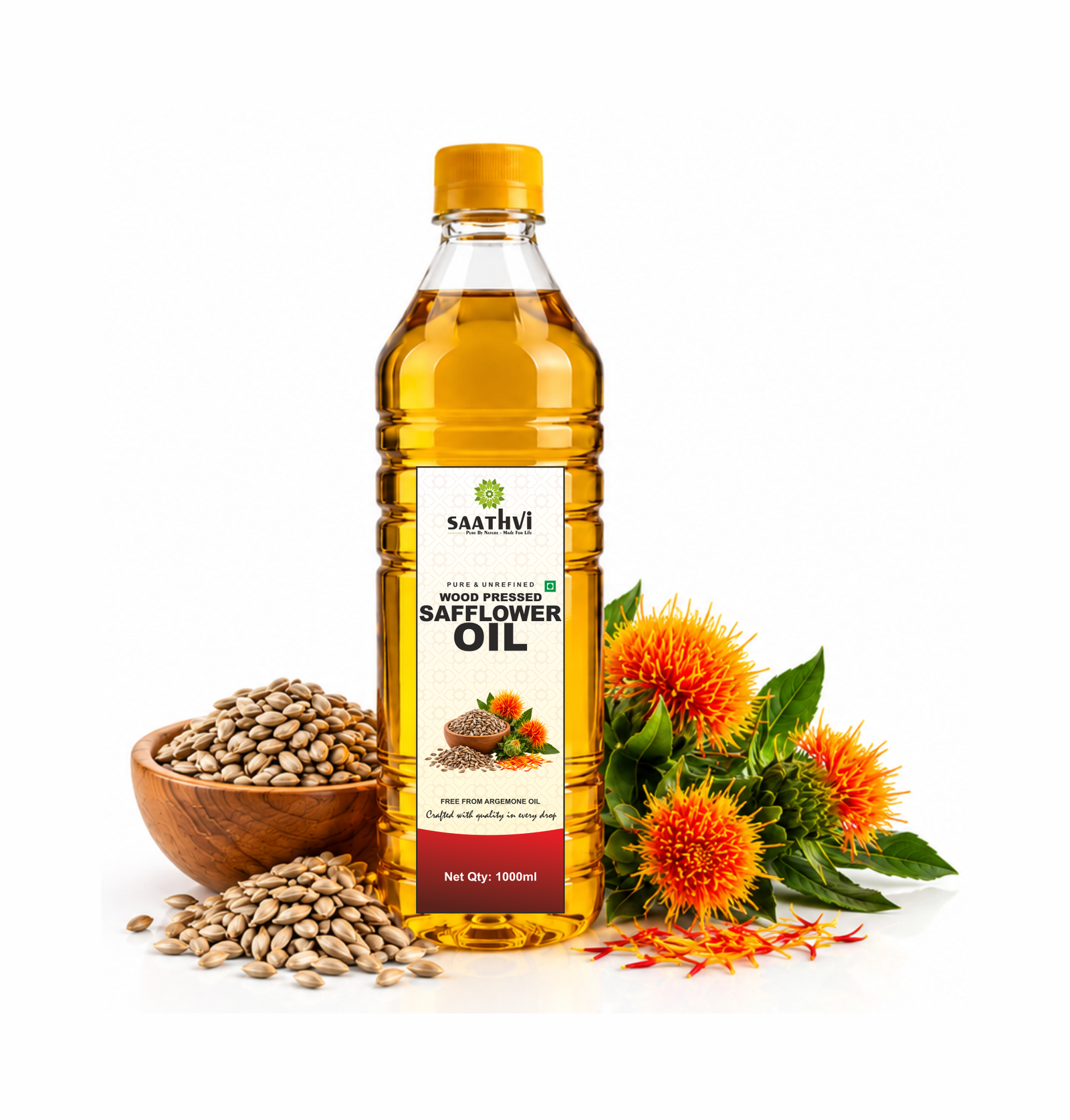 saathvi-wood-pressed-safflower-oil-traditional-kolhu-chekku-pressed-100-natural-chemical-free